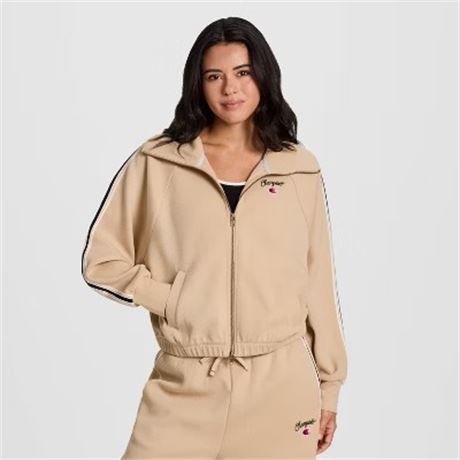 SMALL Haut Champion Game Day femmes zip complet col montant - havane