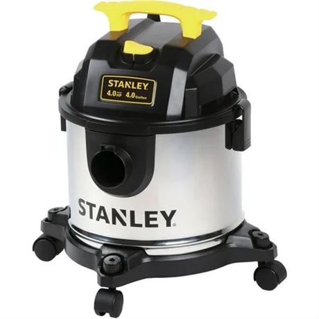 Aspirateur eau et poussière Stanley inox 4 gal 4 HP