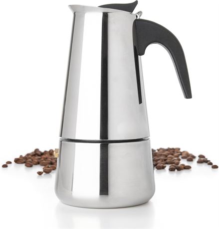 Cafetière espresso italienne 12 tasses en acier inoxydable