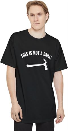 T-shirt humour papa This Is Not a Drill taille L