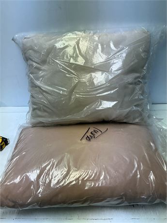Coussins extérieur brun/beige (2)