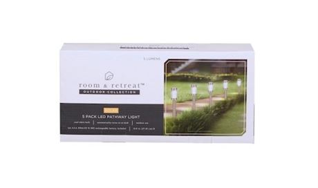 Lampes solaires LED automatiques de jardin (lot de 5)