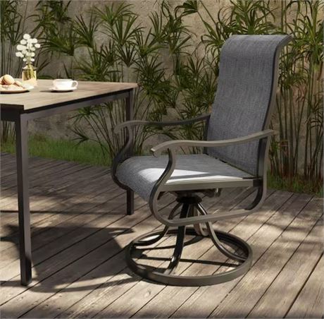 Chaise pivotante à manger patio extérieur