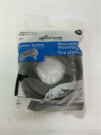 Spline moustiquaire Adfors 0.220 po x 25 pi