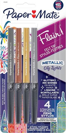 Stylos feutre Paper Mate Flair métalliques