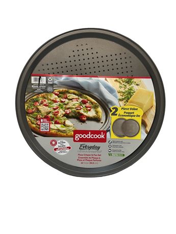 Plaque de cuisson perforée pour pizza Good Cook 12 po