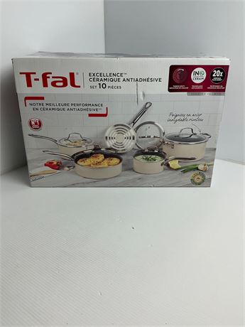 Batterie cuisine T-fal céramique 10 pièces