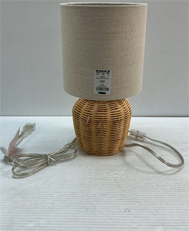 Lampe de table d'accent effilée rayée