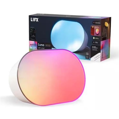 Plafonnier LED intelligent Luna 5 x 8 po WiFi