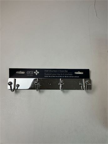 Porte-manteau mural en acier inoxydable – robuste, design moderne
