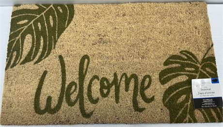 Paillasson en fibre de coco Mainstays Welcome 18 x 30 po