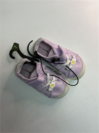 Espadrilles lilas bébé George 7