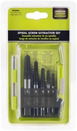 Extracteur vis RYOBI 5 pcs