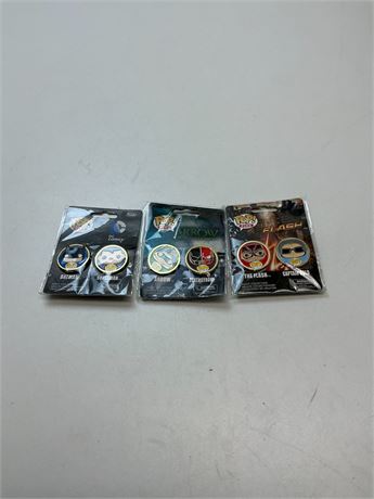 Ensemble pins personnages DC (3)