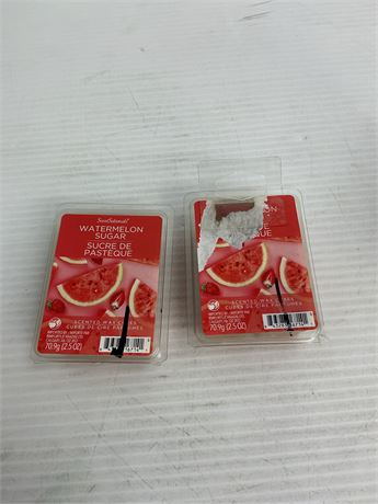 Cubes de cire parfumés melon d’eau, 2 pièces