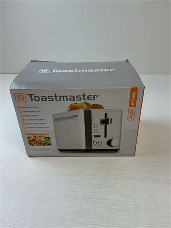 Grille-pain rapide 2 tranches Toastmaster bosse sur le côté