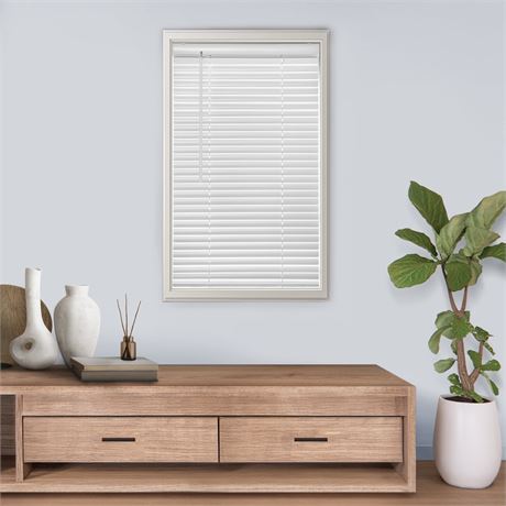 VOIR PHOTOS -Mini-store vinyle assombrissant Mainstays 1-3/8 po 42 x 48 po blanc