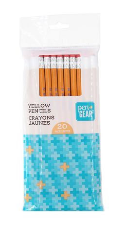 Crayons jaunes Pen+Gear  lot de 2 PAQUETS DE 20