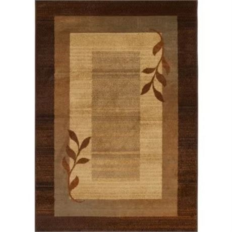 Tapis rectangulaire intérieur Home Dynamix Royalty Clover bordé