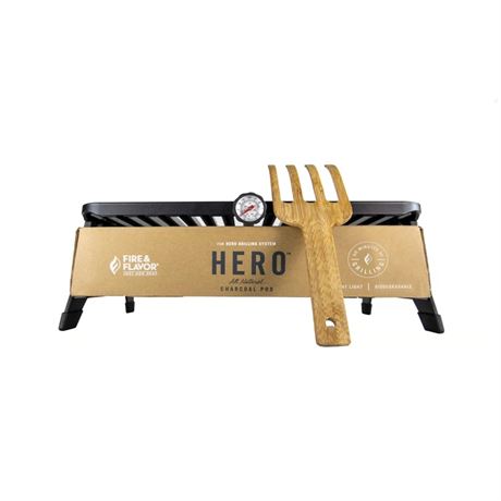 Barbecue charbon Fire & Flavor Hero noir (usagé)