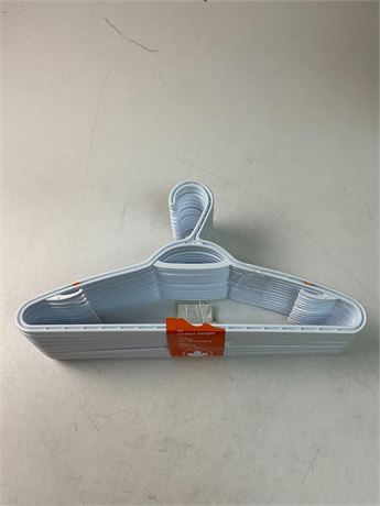 Cintres en plastique attachables blancs – lot de 13