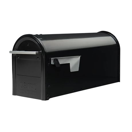 Boîte lettres poteau métal poignée brisée