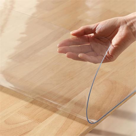 Sous-main transparent 12 x 16 po 1,5 mm protecteur vinyle bureau