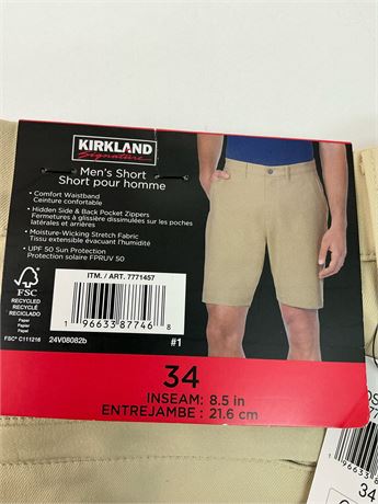 Short pour homme – taille 34
