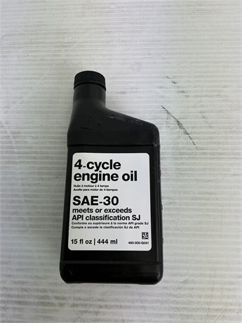 Huile CUB CADET 737-05815 HD SAE 30 4 temps 15 oz bouteille SS470