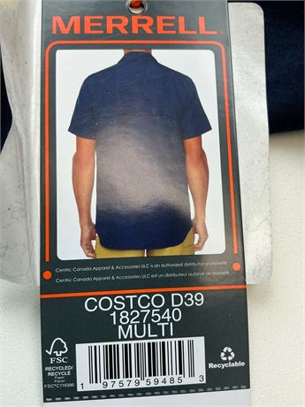 Chemise Merrell manches courtes homme S