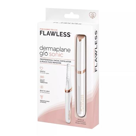 BATTERIE INCLUSE MANQUANTE - Finishing Touch Dermaplane GLO Sonic