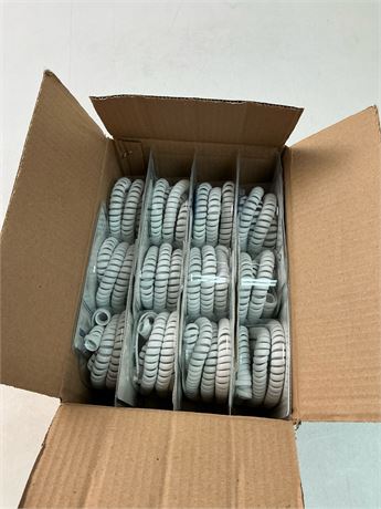 Câble extension téléphone blanc lot de 12