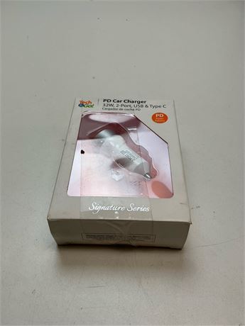 Chargeur auto 32 W double port USB et USB-C