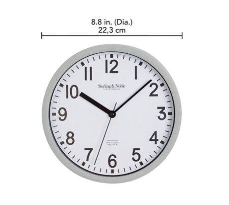 Horloge murale Hometrends 8,8 x 1,5 po