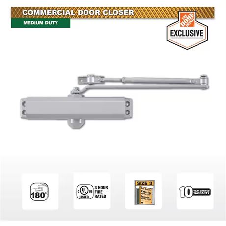 Ferme-porte aluminium commercial