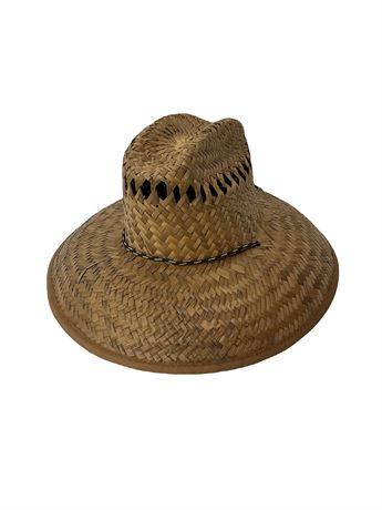 Chapeau paille large bord protection UV