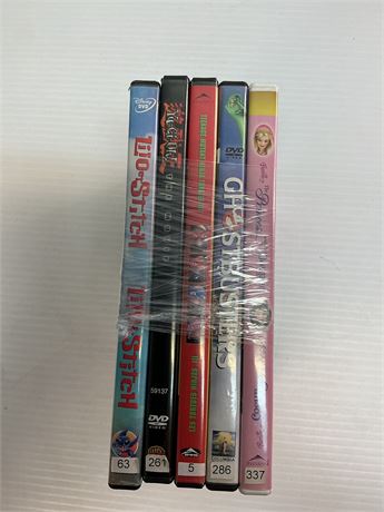 LOT DE 5 films enfants ou familiale