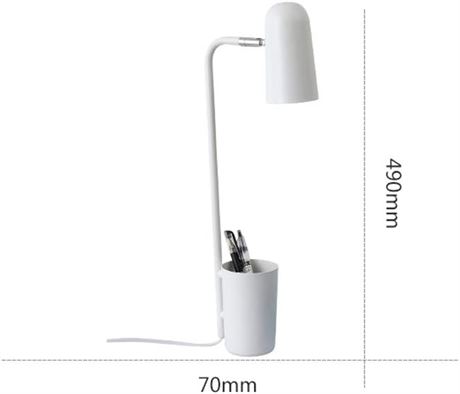 Lampe de table avec porte-stylos en fer forgé