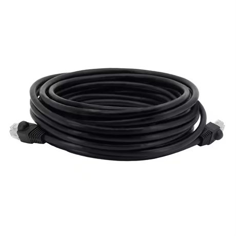 Câble réseau CE Cat 6A UTP 25 pi noir