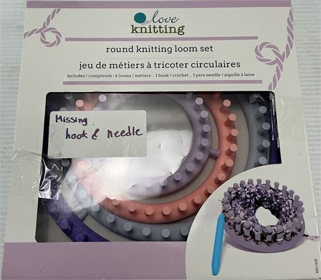 PIÈCES MANQUANTES - Ens. métiers à tricoter ronds Love Knitting 4 pcs