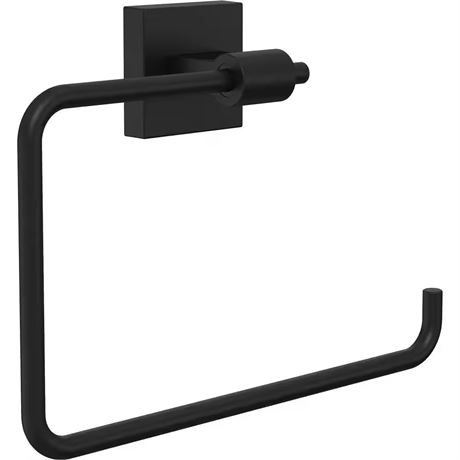 Anneau porte-serviettes Maxted noir mat