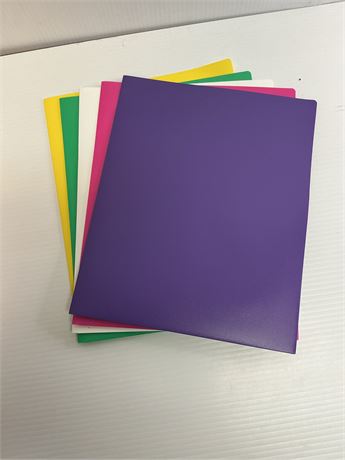 Portfolios à 2 sections (5 couleurs)
