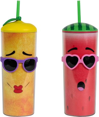 Gobelet Cool Gear Shady Fruit 20 oz avec paille