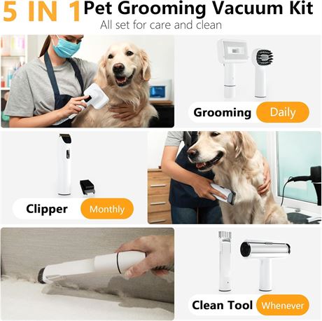 Aspirateur de toilettage pour chien 12000 Pa