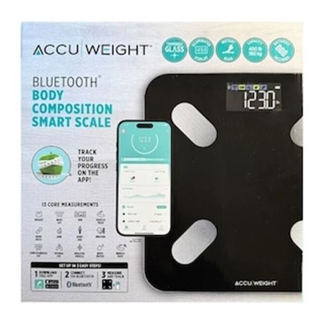 Pèse-personne intelligent Accuweight Bluetooth composition corporelle
