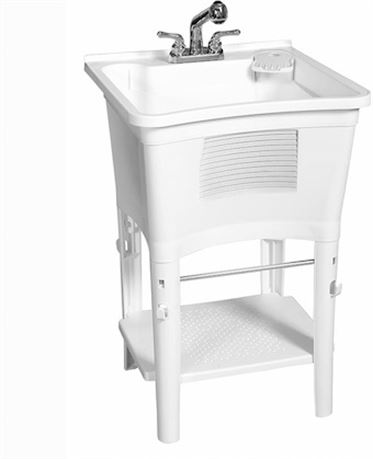 Cuve utilitaire Zenna Home premium + robinet douchette : lessive sous-sol