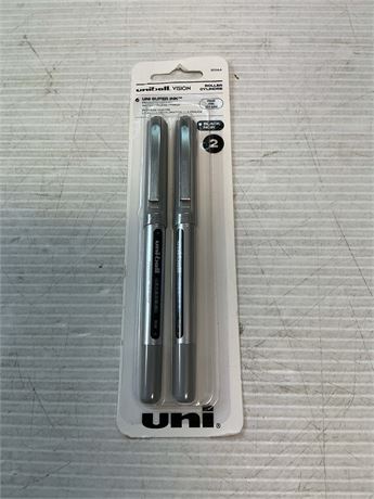Stylos roller uni-ball Vision 0,7 mm paquet de 2