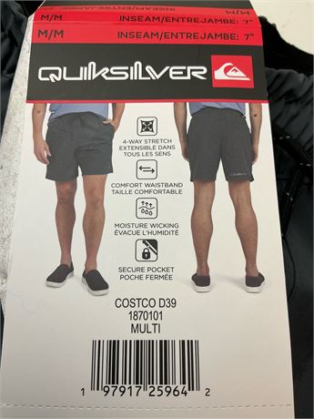 Short actif tissé Quiksilver – homme, taille M