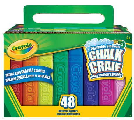 Craies trottoir Crayola 48 couleurs