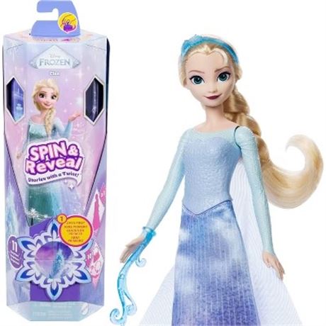 Poupée Disney Frozen Spin and Reveal Elsa 12,5 po + surprises